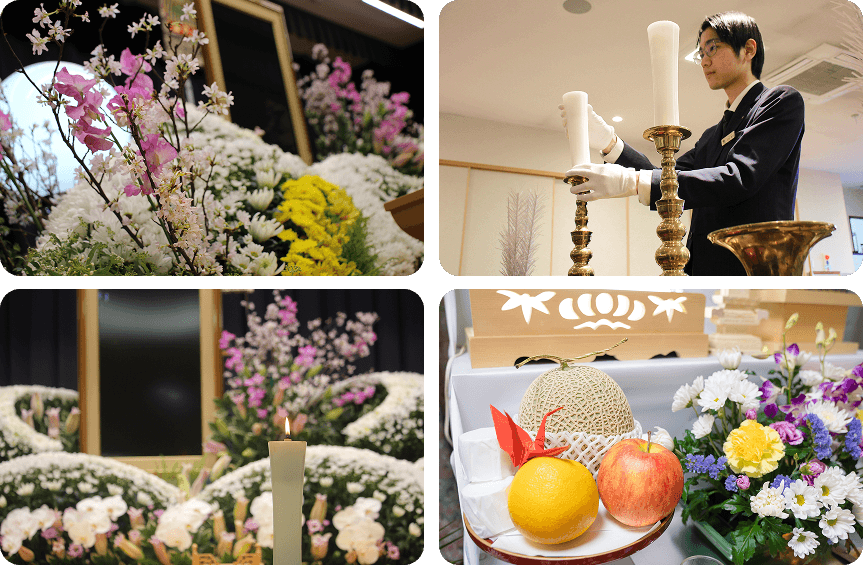 画像:供物・供花等、様々なメモリアルサービス
